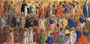 Fra Angelico The Virgin mary with the Apostles and other Saints oil painting artist